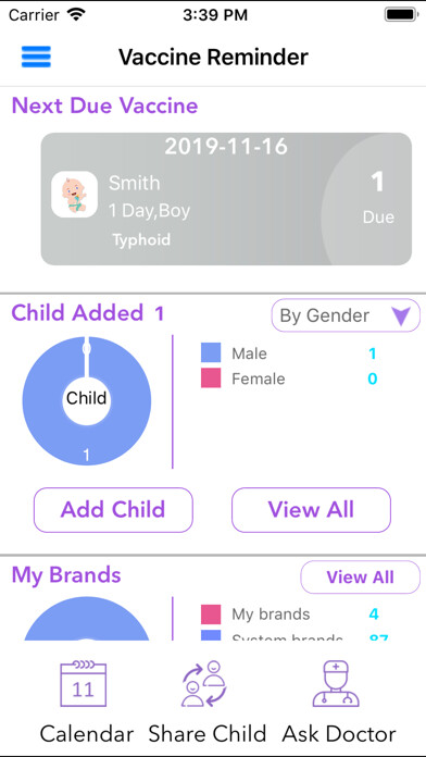 Emulate iPhone app Vaccine Reminder - Pediatrics using MyAndroid Emulate iPhone app Vaccine Reminder - Pediatrics using MyAndroid