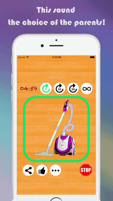 Emulate iPhone app Vacuum Cleaner For Baby Sleep using MyAndroid Emulate iPhone app Vacuum Cleaner For Baby Sleep using MyAndroid
