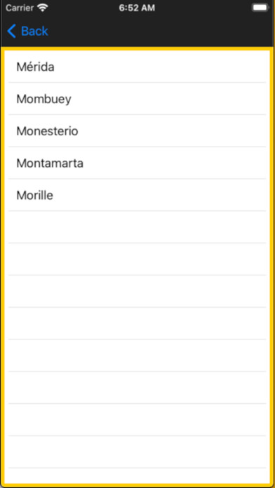 Emulate iPhone app Vía de la Plata Guide using MyAndroid