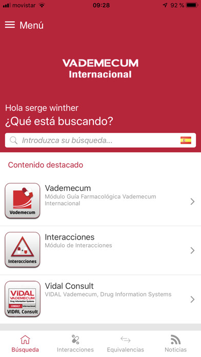 Emulate iPhone app Vademecum Internacional using MyAndroid Emulate iPhone app Vademecum Internacional using MyAndroid