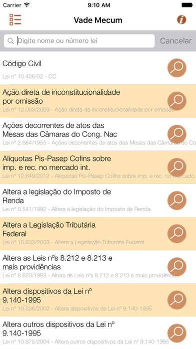 Emulate iPhone app Vade Mecum Lite Direito Brasil using MyAndroid Emulate iPhone app Vade Mecum Lite Direito Brasil using MyAndroid