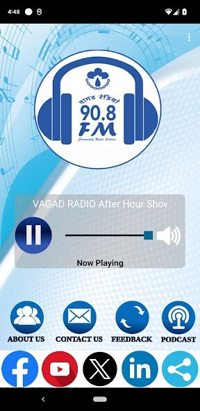 Run android online APK Vagad Radio from MyAndroid or emulate Vagad Radio using MyAndroid