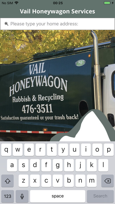 Emulate iPhone app Vail Honeywagon Services using MyAndroid