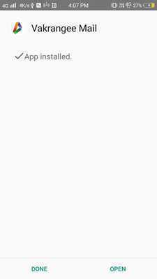 Emulate Android APK Vakrangee Mail Emulate Android APK Vakrangee Mail
