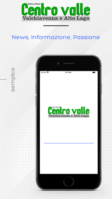 Emulate iPhone app Valchiavenna Centro Valle using MyAndroid