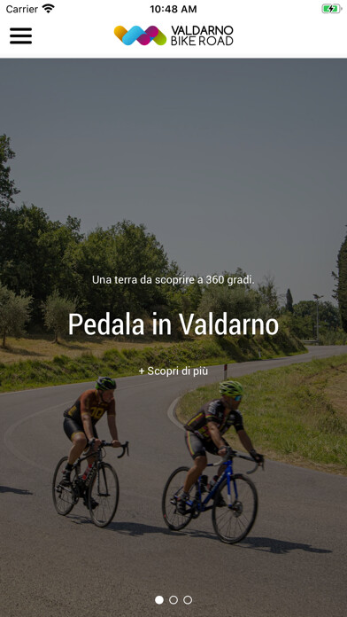 Emulate iPhone app Valdarno Bike Road using MyAndroid