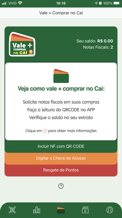 Emulate iPhone app Vale + Comprar no Caí using MyAndroid