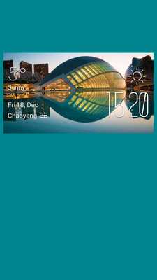 Emulate Android APK Valencia weather widget/clock