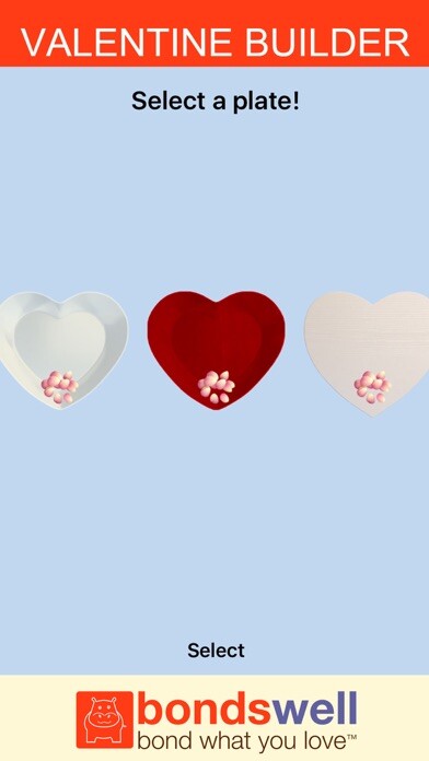 Emulate iPhone app Valentine Builder using MyAndroid