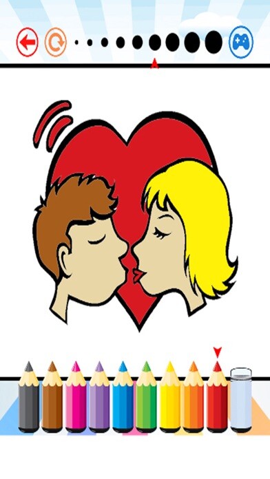 Emulate iPhone app Valentine Coroling Book - for Kids using MyAndroid Emulate iPhone app Valentine Coroling Book - for Kids using MyAndroid