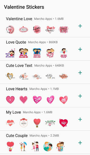 Run android online APK Valentine Day Stickers-WAStickerApps  For whatsapp from MyAndroid or emulate Valentine Day Stickers-WAStickerApps  For whatsapp using MyAndroid