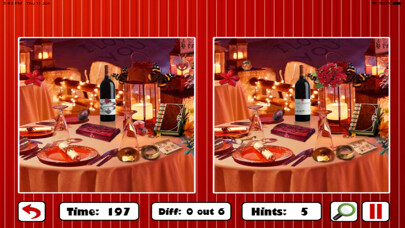 Emulate iPhone app Valentine Find The Difference using MyAndroid