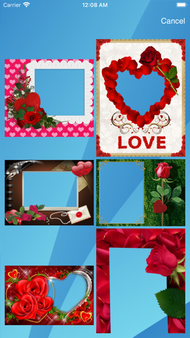 Emulate iPhone app Valentine frames - Frame It! using MyAndroid Emulate iPhone app Valentine frames - Frame It! using MyAndroid