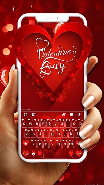 Run android online APK Valentine Hearts Theme from MyAndroid or emulate Valentine Hearts Theme using MyAndroid