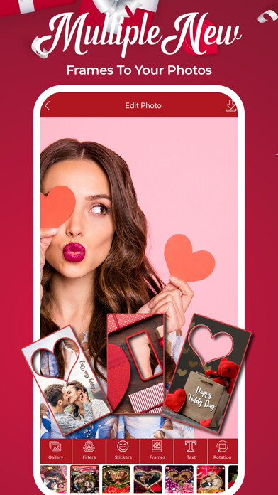 Emulate iPhone app Valentines Day Card & Frames using MyAndroid Emulate iPhone app Valentines Day Card & Frames using MyAndroid