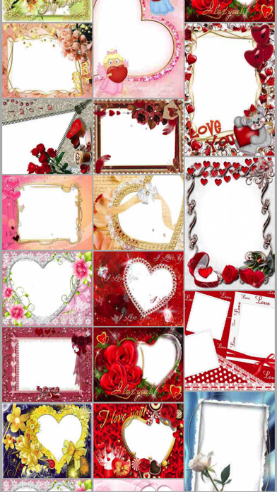 Emulate iPhone app Valentines Day Photo Frames - Lovers Couple Family using MyAndroid