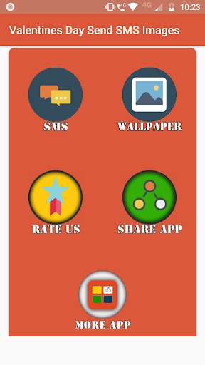 Emulate Android APK Valentines Day Send SMS Images