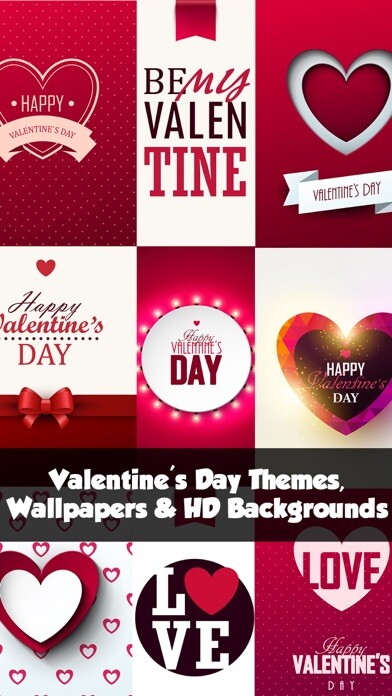 Emulate iPhone app Valentines Day Themes, Wallpapers & Backgrounds using MyAndroid