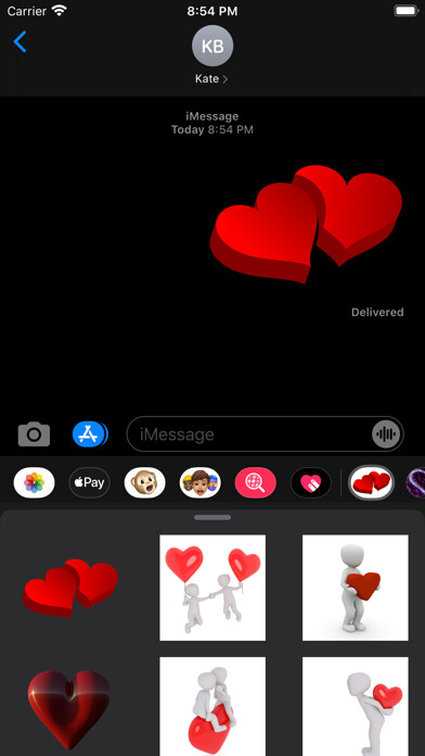 Emulate iPhone app Valentines Emoji using MyAndroid