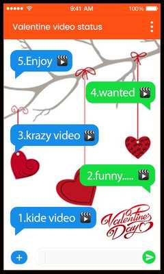 Emulate Android APK Valentine Video Status
