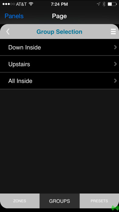 Emulate iPhone app Valet Home Control using MyAndroid