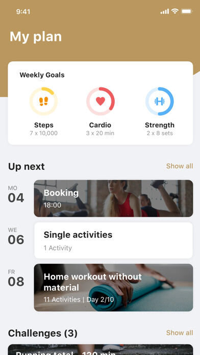 Emulate iPhone app Valk Gym & Wellness using MyAndroid