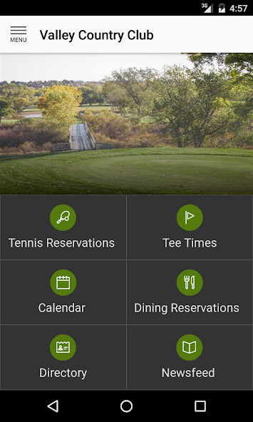 Emulate iPhone app Valley Country Club Centennial using MyAndroid