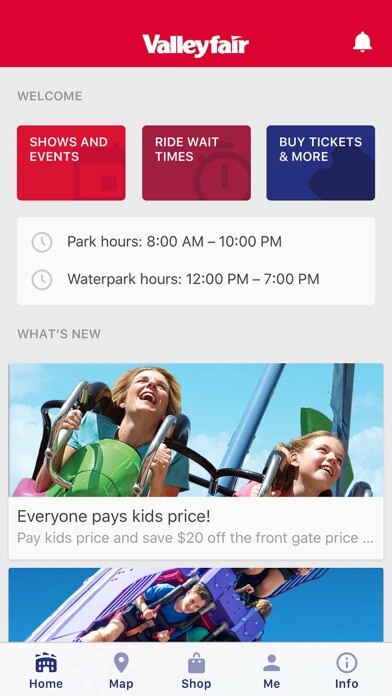 Emulate iPhone app Valleyfair using MyAndroid