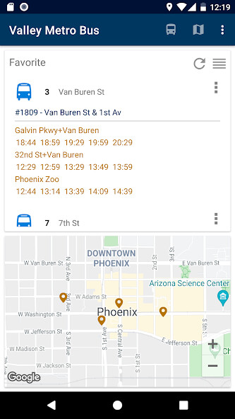 Run android online APK Valley Metro Bus Schedule from MyAndroid or emulate Valley Metro Bus Schedule using MyAndroid