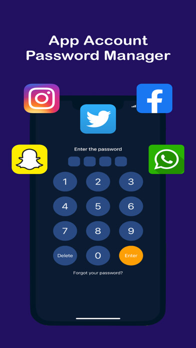 Emulate iPhone app VaLock: Password & Photo Vault using MyAndroid
