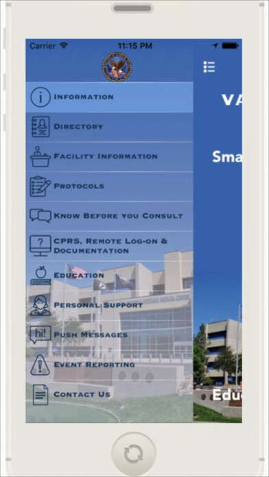 Emulate iPhone app VA Loma Linda Residents using MyAndroid Emulate iPhone app VA Loma Linda Residents using MyAndroid