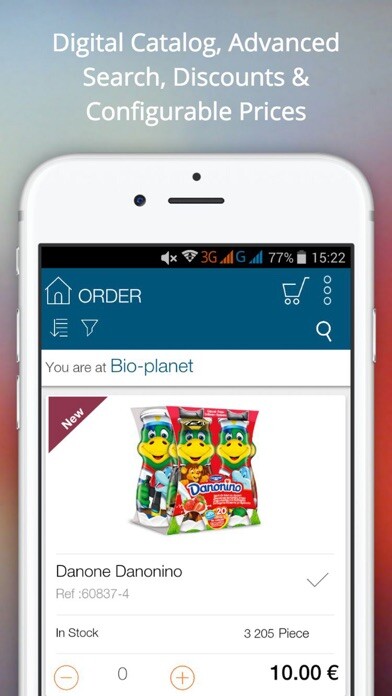 Emulate iPhone app Valomnia-Sales & Distribution using MyAndroid