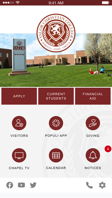 Emulate iPhone app Valor Christian College using MyAndroid Emulate iPhone app Valor Christian College using MyAndroid