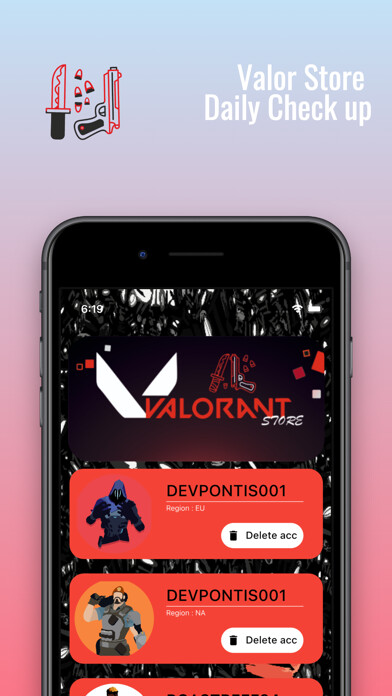 Emulate iPhone app Valor : Valorant Store Checker using MyAndroid Emulate iPhone app Valor : Valorant Store Checker using MyAndroid