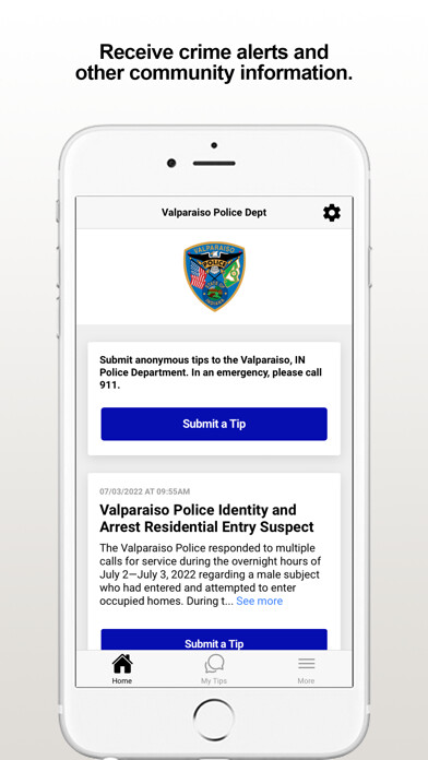 Emulate iPhone app Valparaiso PD using MyAndroid Emulate iPhone app Valparaiso PD using MyAndroid