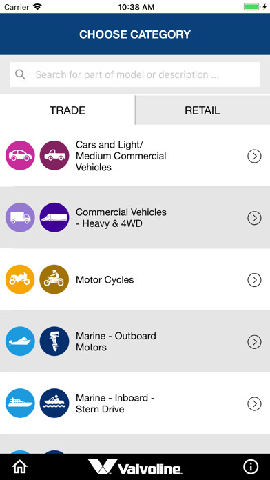 Emulate iPhone app Valvoline Australia Lube Guide using MyAndroid Emulate iPhone app Valvoline Australia Lube Guide using MyAndroid
