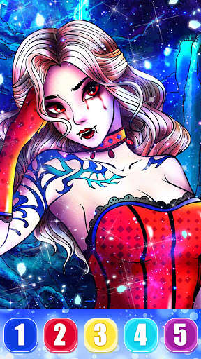 Run android online APK Vampire color by number: Coloring games offline from MyAndroid or emulate Vampire color by number: Coloring games offline using MyAndroid