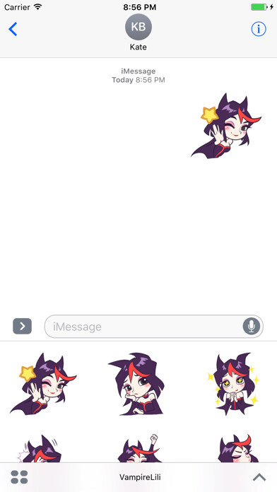 Emulate iPhone app Vampire Lili Sticker Pack using MyAndroid Emulate iPhone app Vampire Lili Sticker Pack using MyAndroid