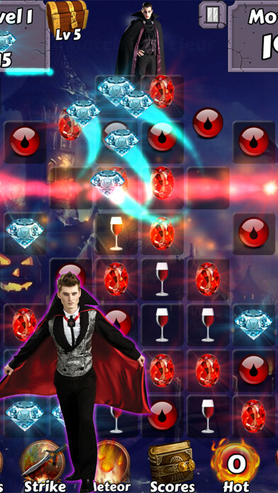 Emulate iPhone app Vampires of Glory -  Halloween blood diaries of the haunted academy games using MyAndroid