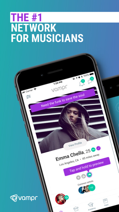 Emulate iPhone app Vampr - Find Artists & Gigs using MyAndroid Emulate iPhone app Vampr - Find Artists & Gigs using MyAndroid