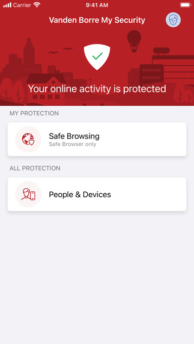 Emulate iPhone app Vanden Borre - MySecurity using MyAndroid
