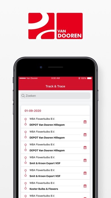 Emulate iPhone app Van Dooren Transport using MyAndroid