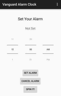Emulate Android APK Vanguard Alarm Clock