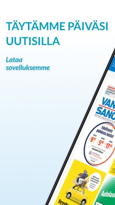 Emulate iPhone app Vantaan Sanomat, päivän lehti using MyAndroid