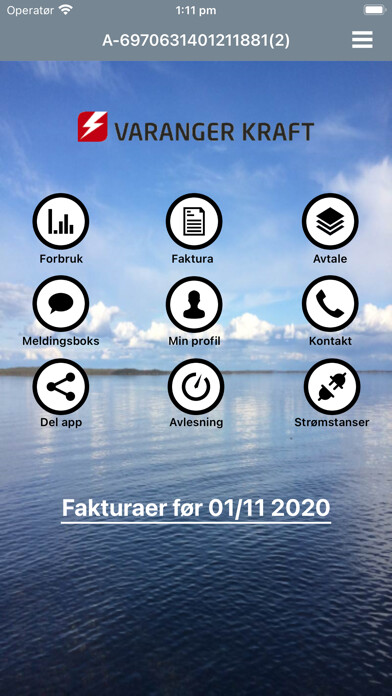 Emulate iPhone app Varanger Kraft using MyAndroid
