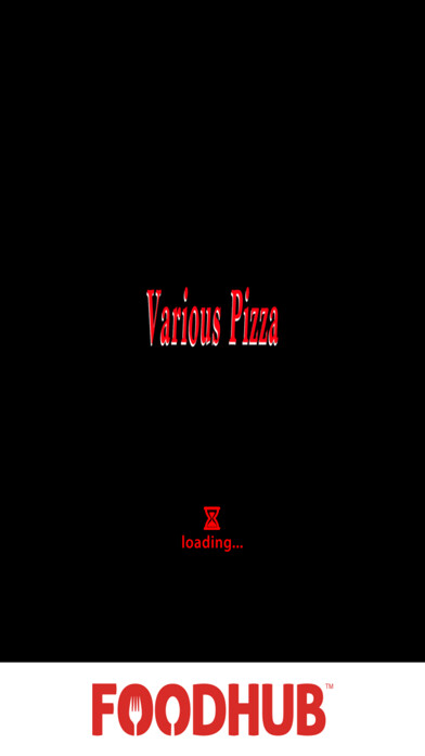 Emulate iPhone app Various Pizza using MyAndroid
