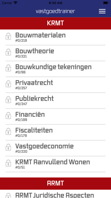 Emulate iPhone app Vastgoedtrainer using MyAndroid Emulate iPhone app Vastgoedtrainer using MyAndroid