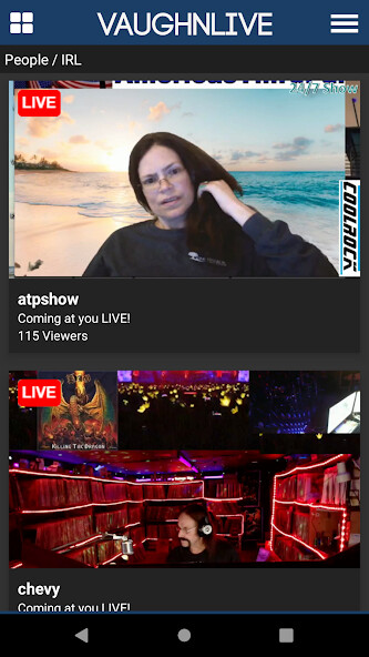 Run android online APK Vaughn Live from MyAndroid or emulate Vaughn Live using MyAndroid