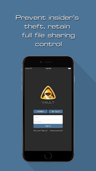 Emulate iPhone app Vault Sign using MyAndroid