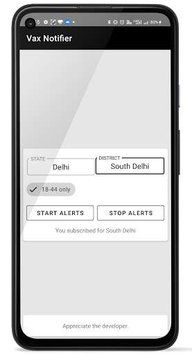 Run android online APK Vax Notifier : Vaccine Slot finder, Notifier. from MyAndroid or emulate Vax Notifier : Vaccine Slot finder, Notifier. using MyAndroid